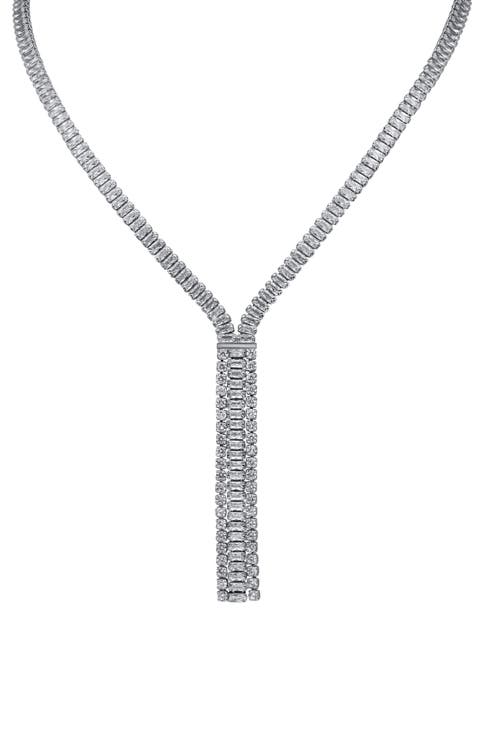 Cubic Zirconia Y-Necklace