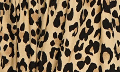 Know One Cares Ruffle Hem Minidress In Leopard