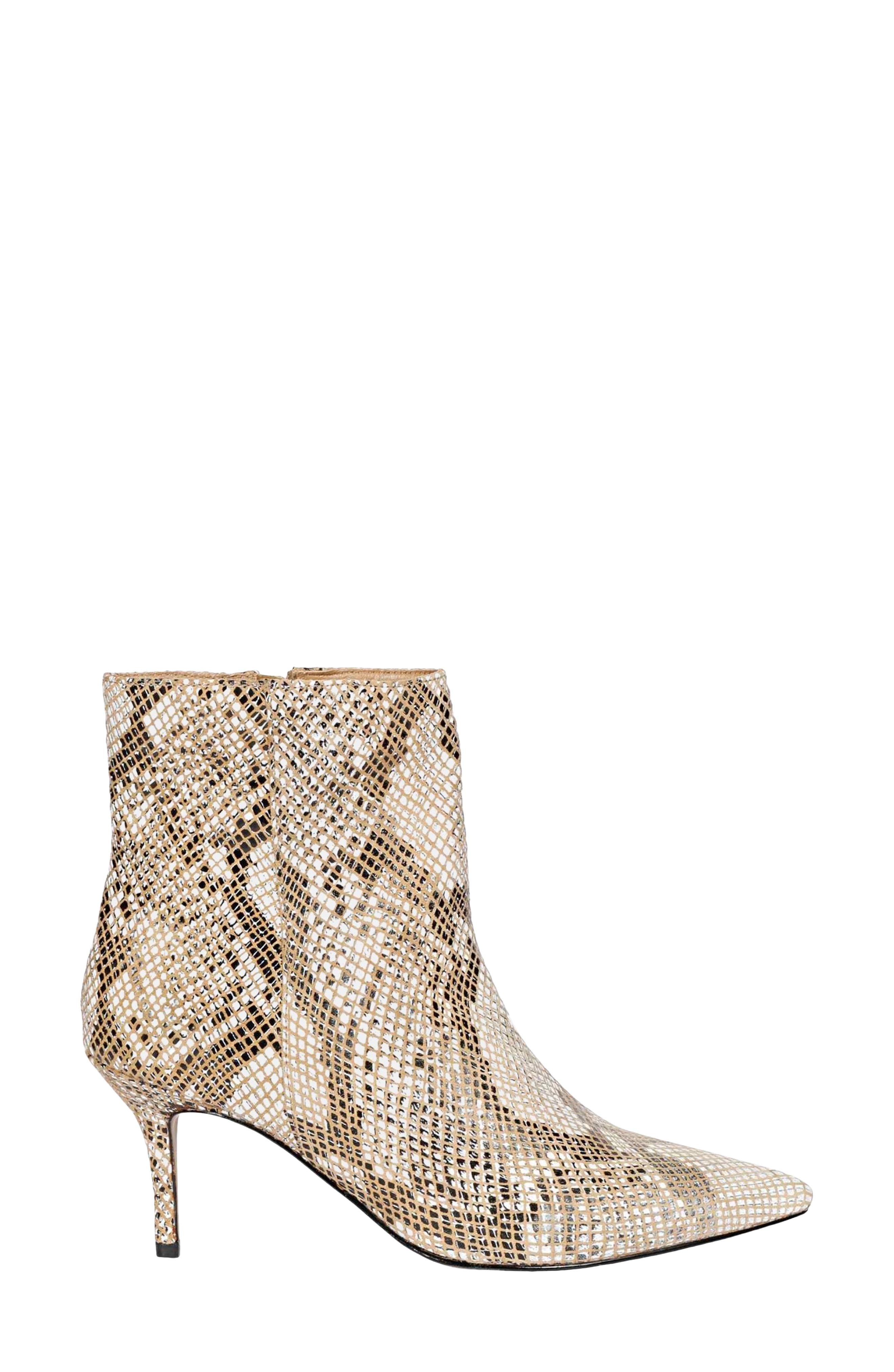 SAINT G Lottie Pointed Toe Bootie, Alternate, color, Beige