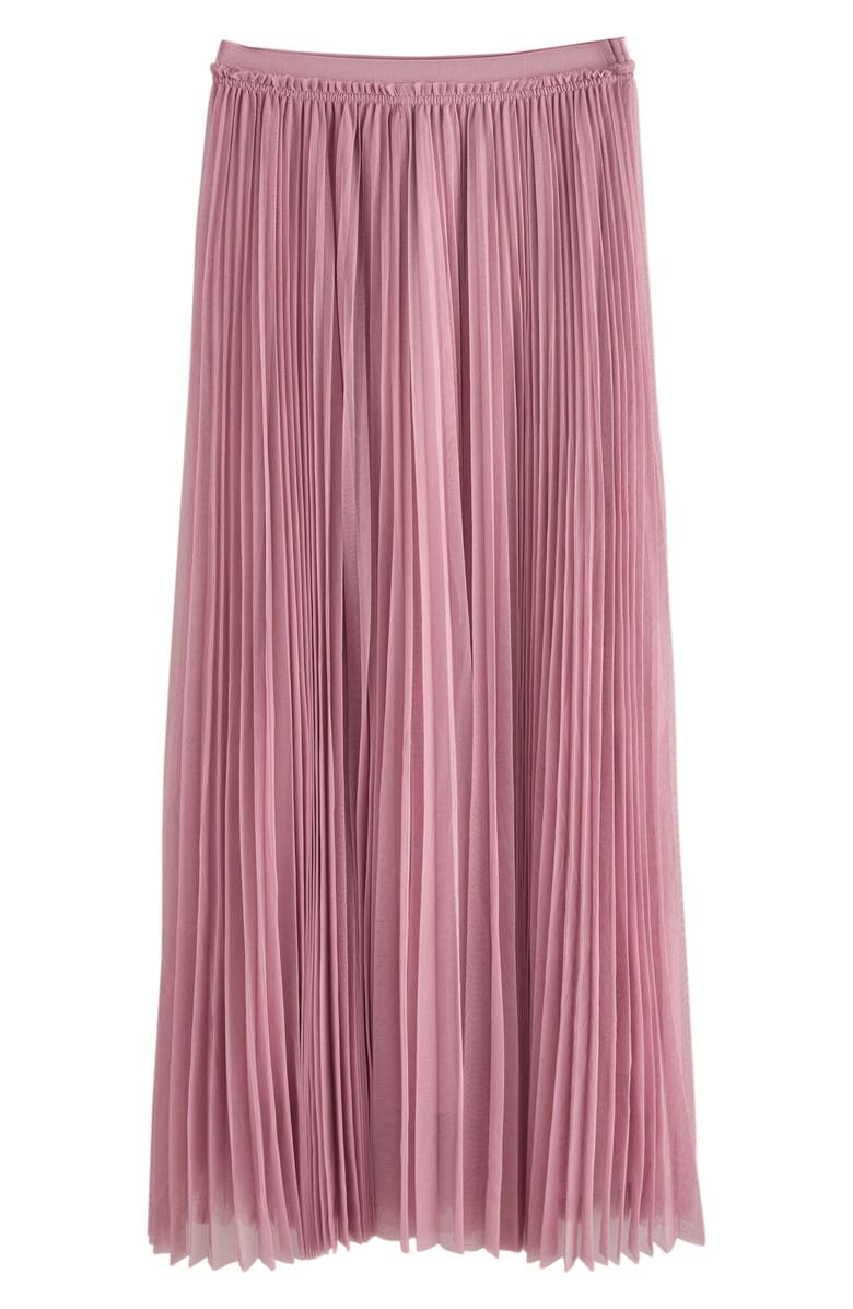 NEXT Pleate Mesh Skirt, Main, color, Pink