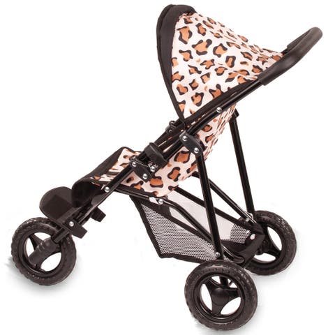 3 Wheel Doll Buggy, Little Tiger, Foldable Toy Stroller, Dolls Up to 19.5 Inches