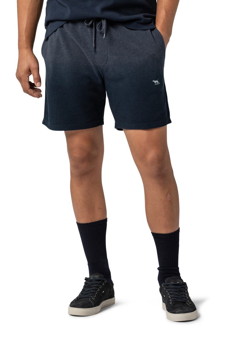 Rodd & Gunn Alto Dip Dye Piqué Cotton Shorts, Main, color, Deep Ocean