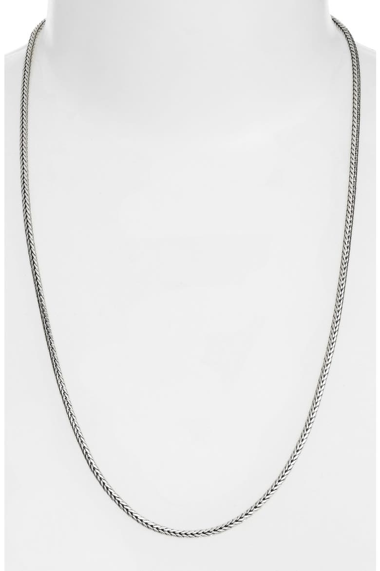 Herringbone Chain, Main, color, SILVER