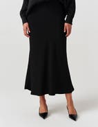 Ghost London Lyra Crepe Midi Skirt