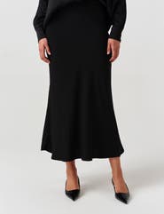 Ghost London Lyra Crepe Midi Skirt