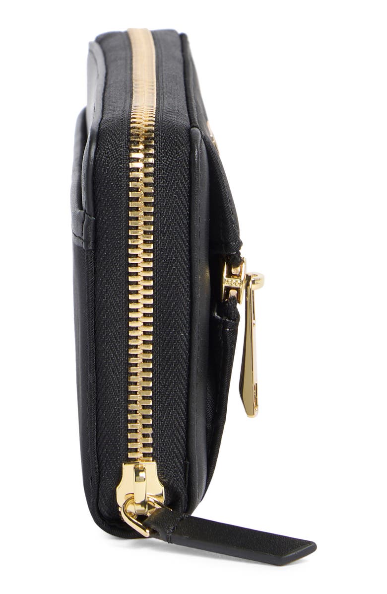 TUMI Zip Around Continental Wallet, Alternate, color, Black/ Gold