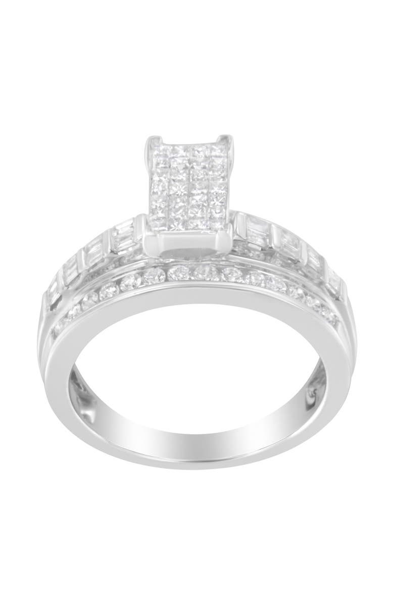 Haus of Brilliance 10KT White Gold 1.0 Cttw Diamond Composite Ring, Alternate, color, White