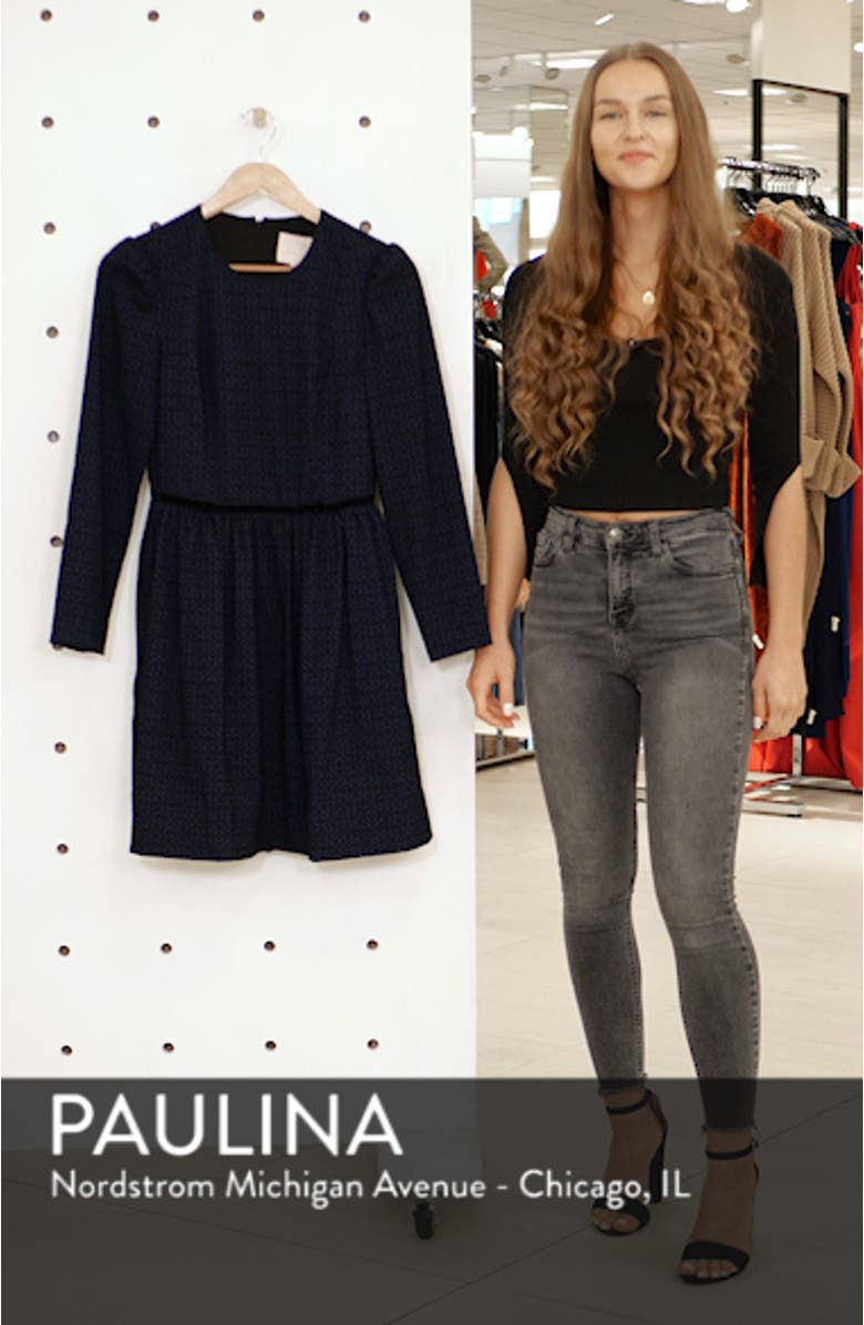 Callie Print Long Sleeve Dress, sales video thumbnail