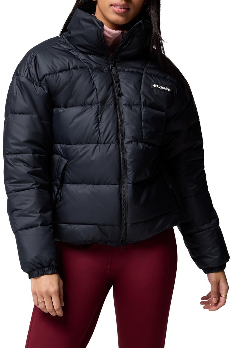 Pike Lake II Water Repellent Insulated Puffer Coat, Main, color, BLACK