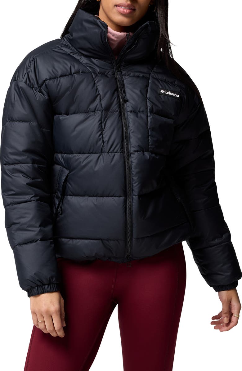 Columbia Pike Lake II Water Repellent Insulated Puffer Coat, Main, color, Black