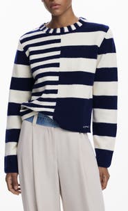 Desigual Mixed Stripe Sweater