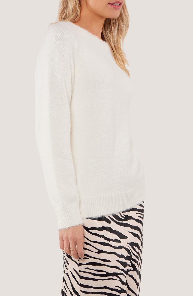 matty m. Lexington Raglan Sleeve Sweater, Alternate, color, Ivory