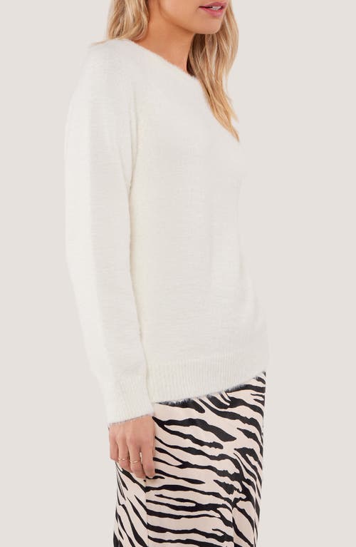 Matty M . Lexington Raglan Sleeve Sweater In White