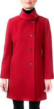 Sofia Cashmere Round Collar Wool Coat