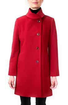 Sofia Cashmere Round Collar Wool Coat