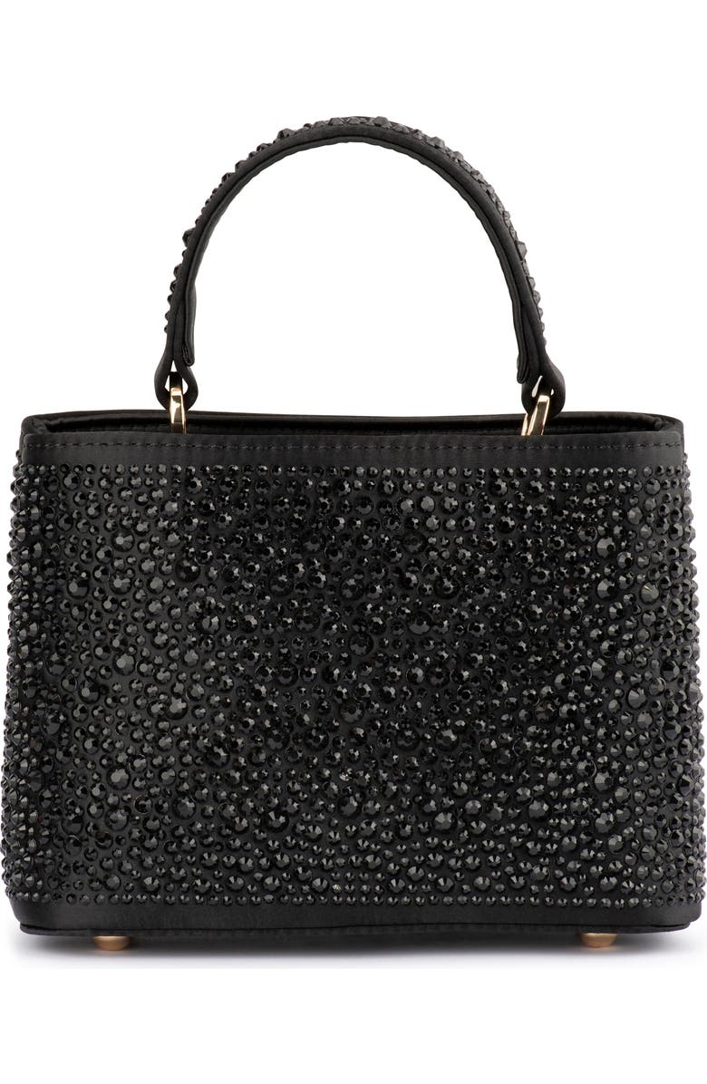 Olga Berg Daniel Hotfix Top Handle Bag, Main, color, Black
