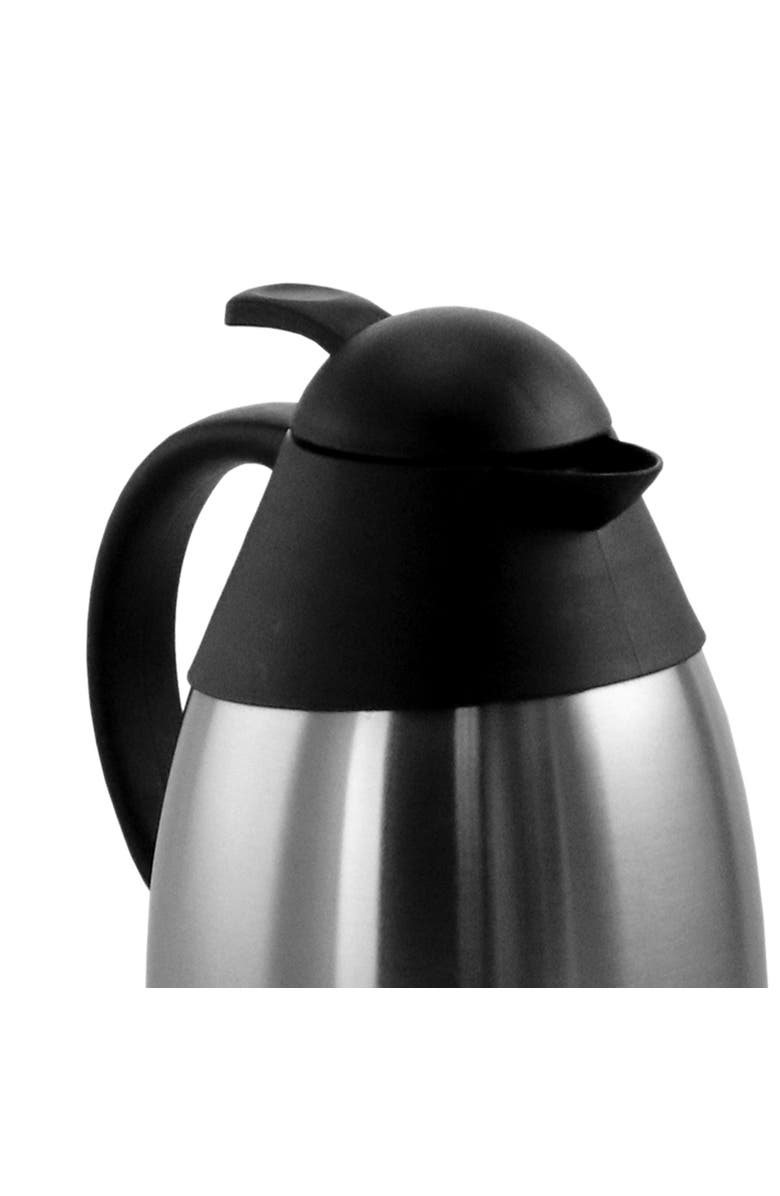 Megachef 2.11 Quart Stainless Steel Thermal Beverage Carafe for Coffee and Tea, Alternate, color, Silver