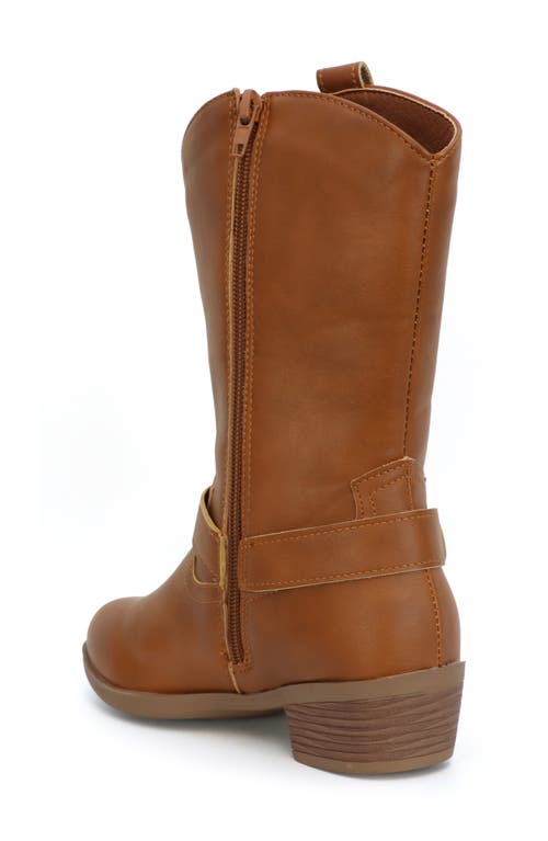 Yoki Kids' Pocket Cowboy Western Boot In Brown