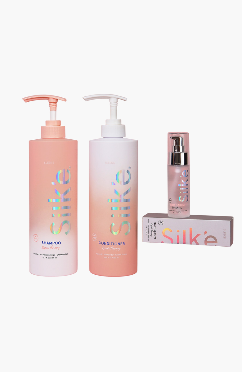 SLEEKE HAIR Pure Bliss Hair Care Trio, Main, color, Light Peach/Pink