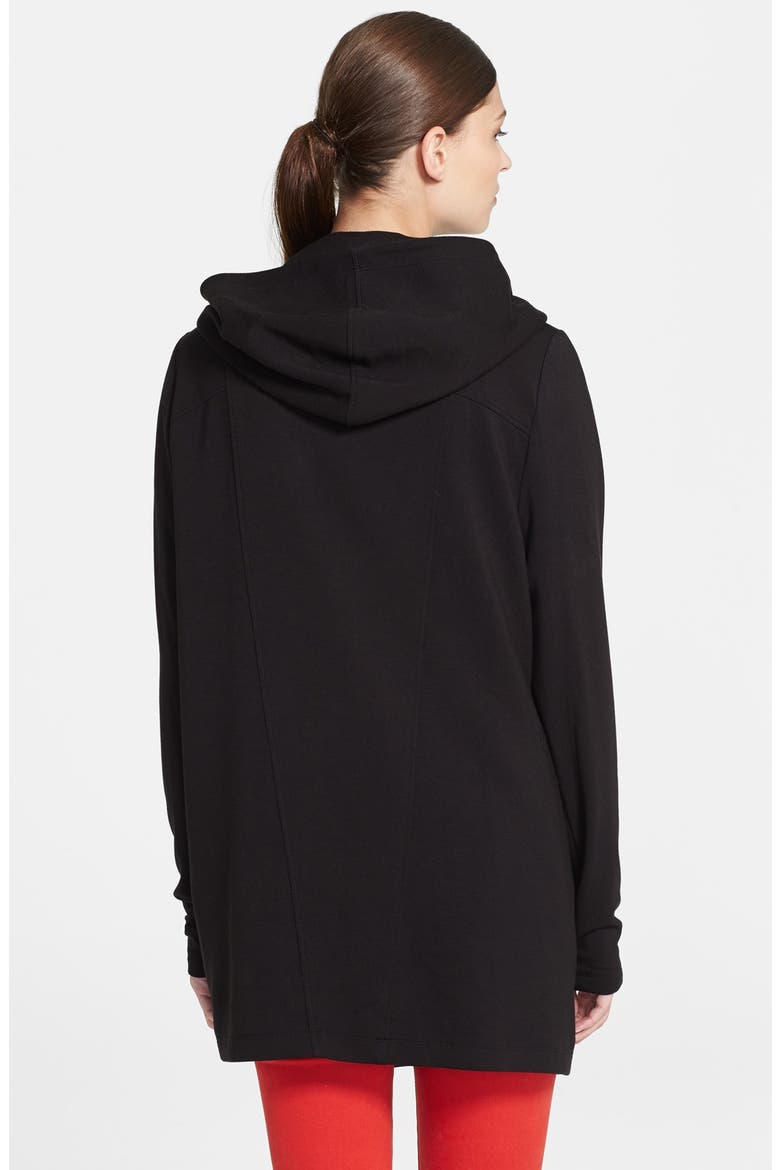 'Villous' Hooded Cardigan, Alternate, color, BLACK