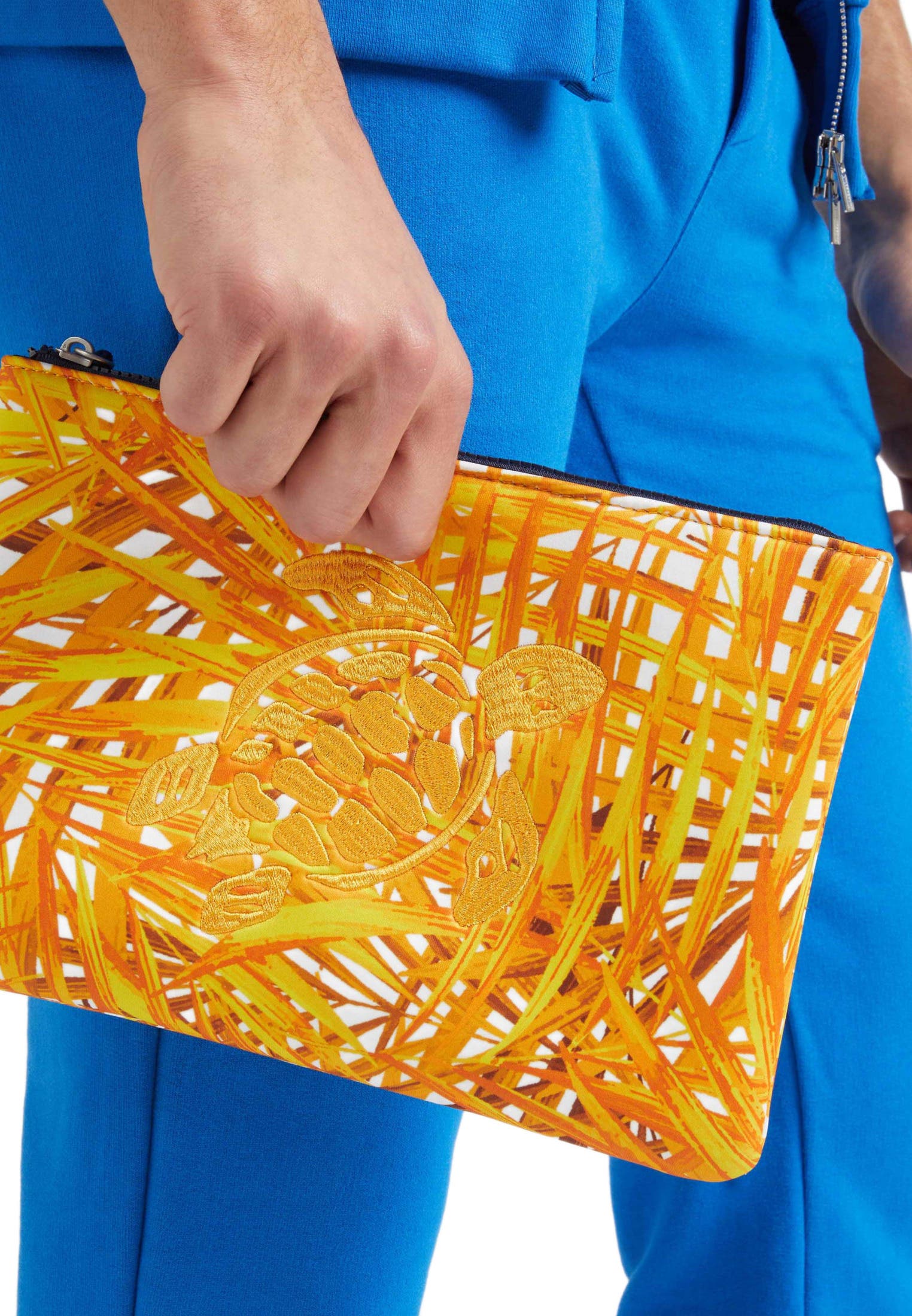 Vilebrequin Palm Leaves Neoprene Pouch, Alternate, color, 