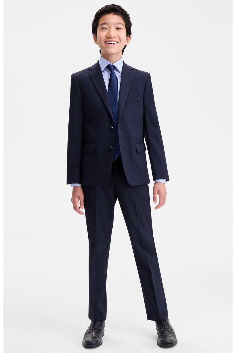 Kids' Solid Four-Piece Suit, Main, color, DARK NAVY