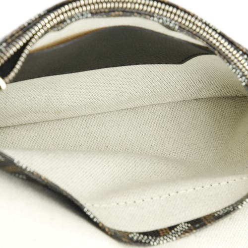 Pre-owned Goyard Goyard Plumet Clutch Wallet Coated Canvas In Black