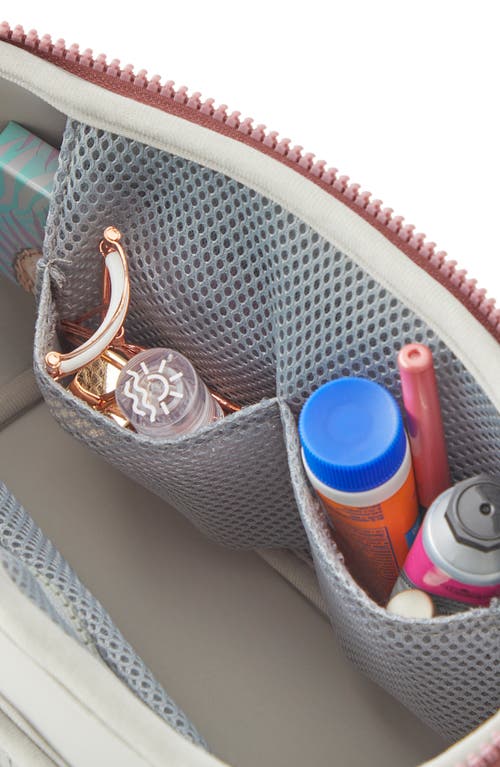 Kusshi Small Neoprene Train Case In Mauve/stone