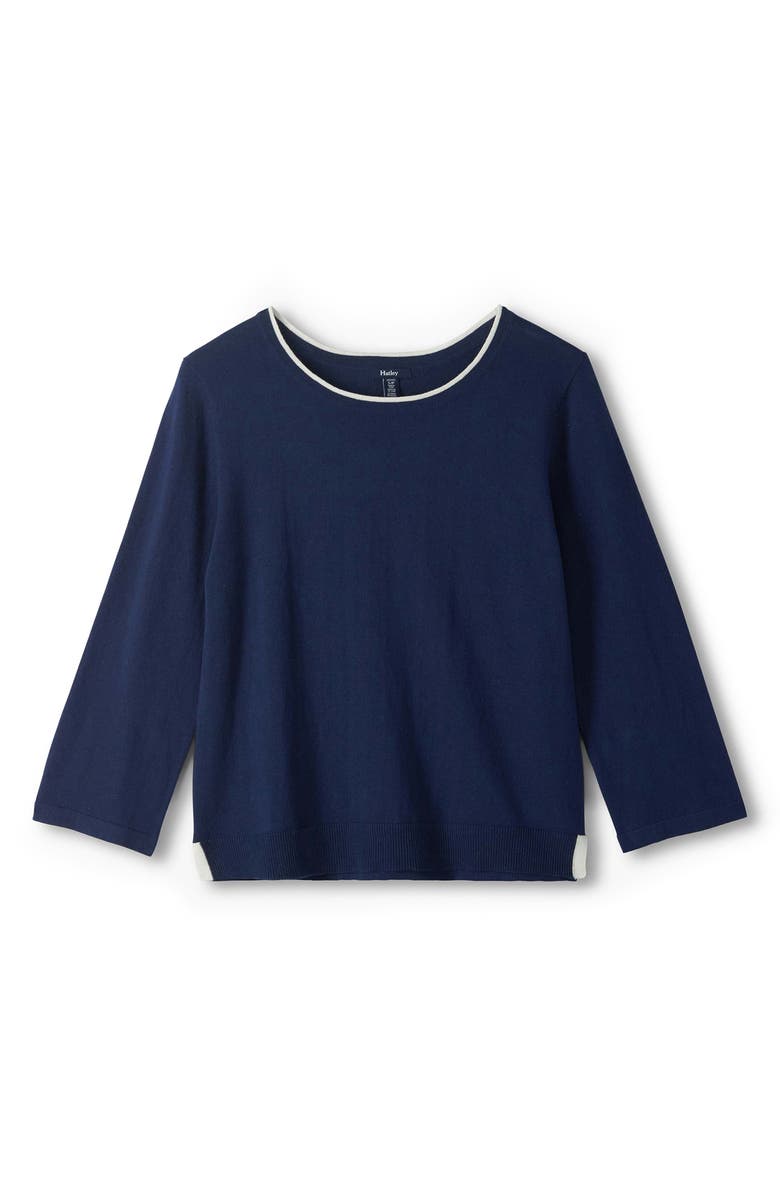 Hatley Patriot Blue Sweater, Alternate, color, Patriot Blue