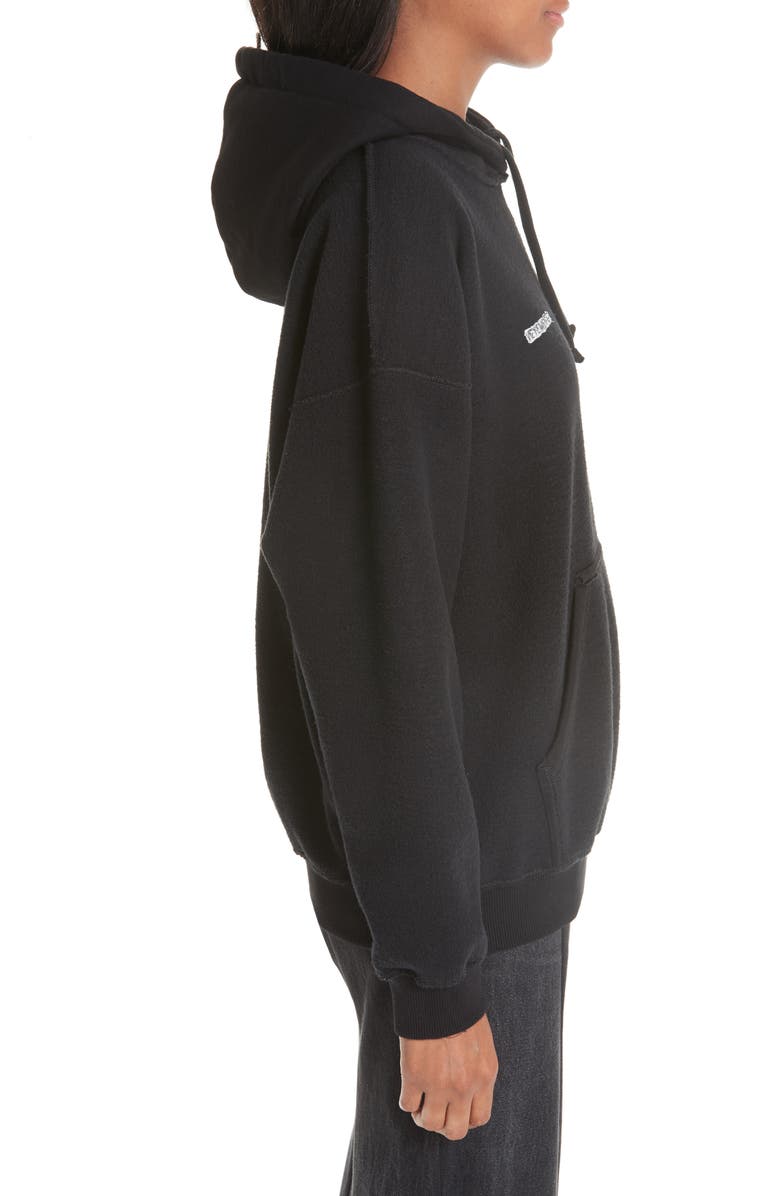 VETEMENTS Inside-Out Hoodie, Alternate, color,