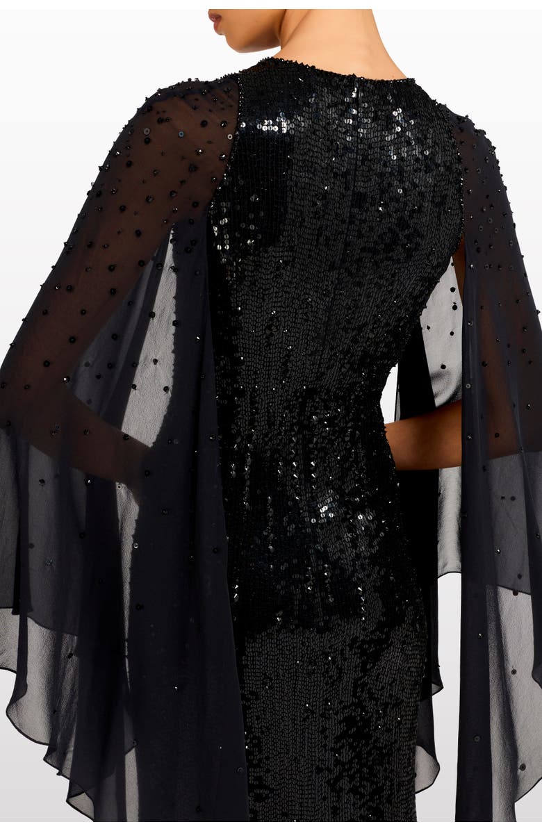 Jenny Packham Lyrical Dress, Alternate, color, Liquorice