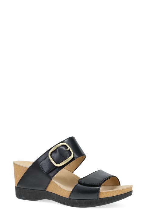 Shannon Platform Wedge Slide Sandal (Women)