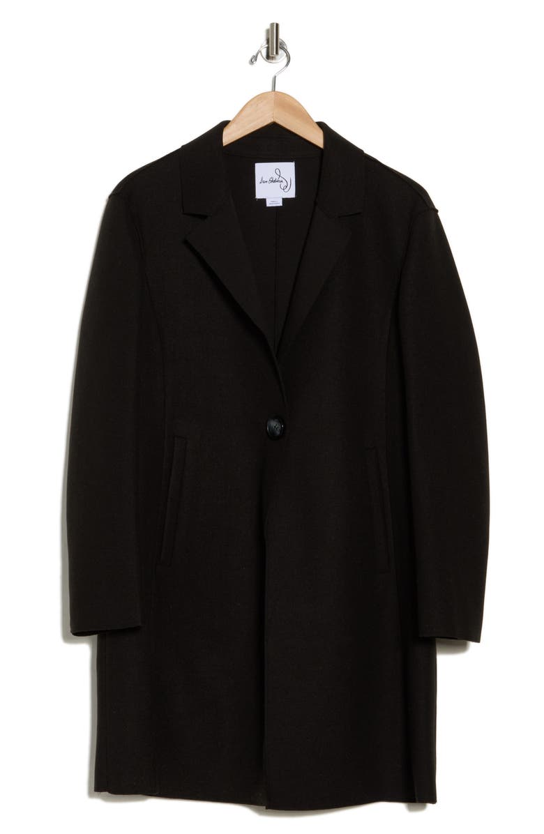 Sam Edelman Single Breasted Reefer Coat, Alternate, color,