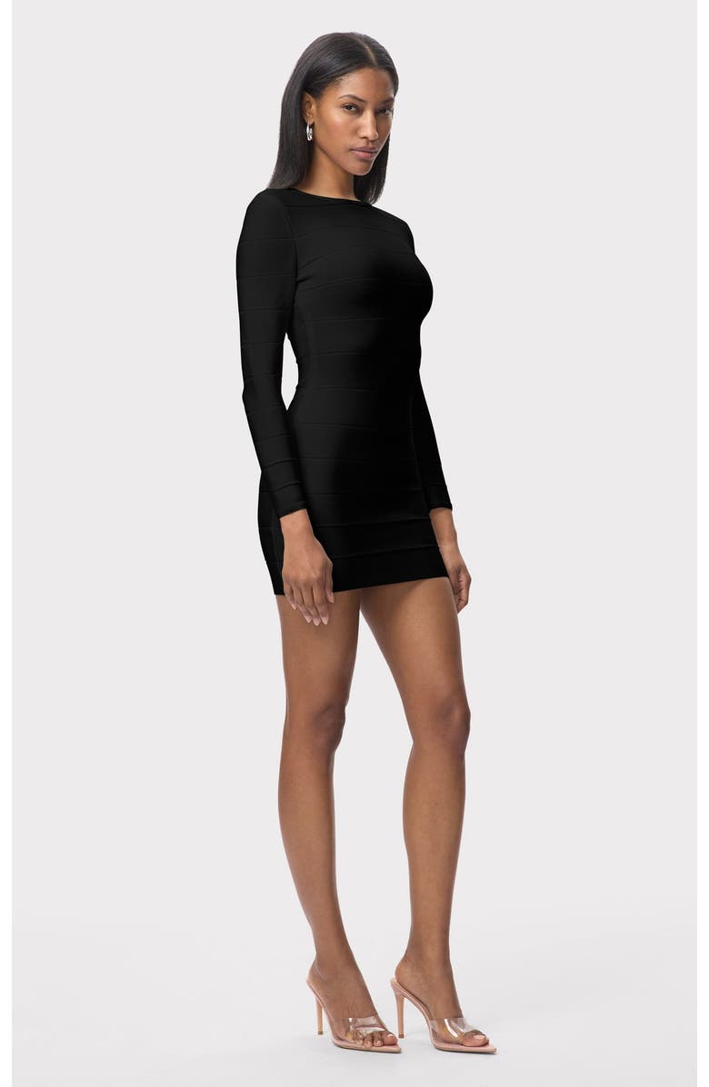 Herve Leger Icon Mini Sheath Dress, Alternate, color, Black