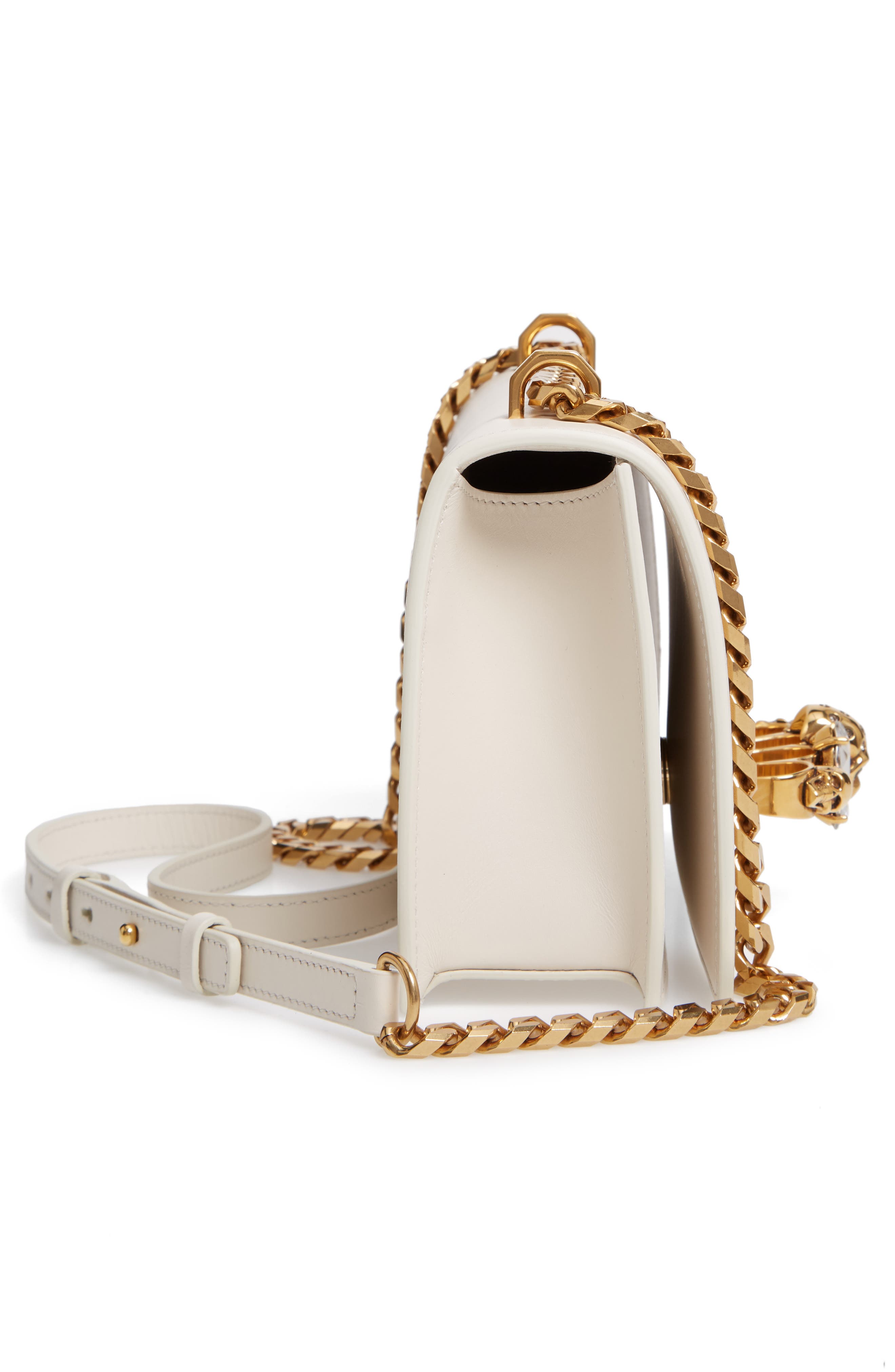 McQueen Alexander McQueen Leather Crossbody Bag, Alternate, color, 