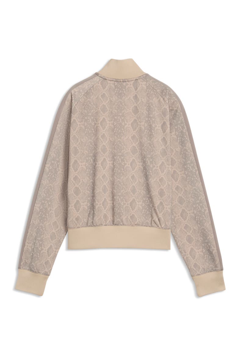 T7 Snake Print Track Jacket, Alternate, color, MOUSE GRAY