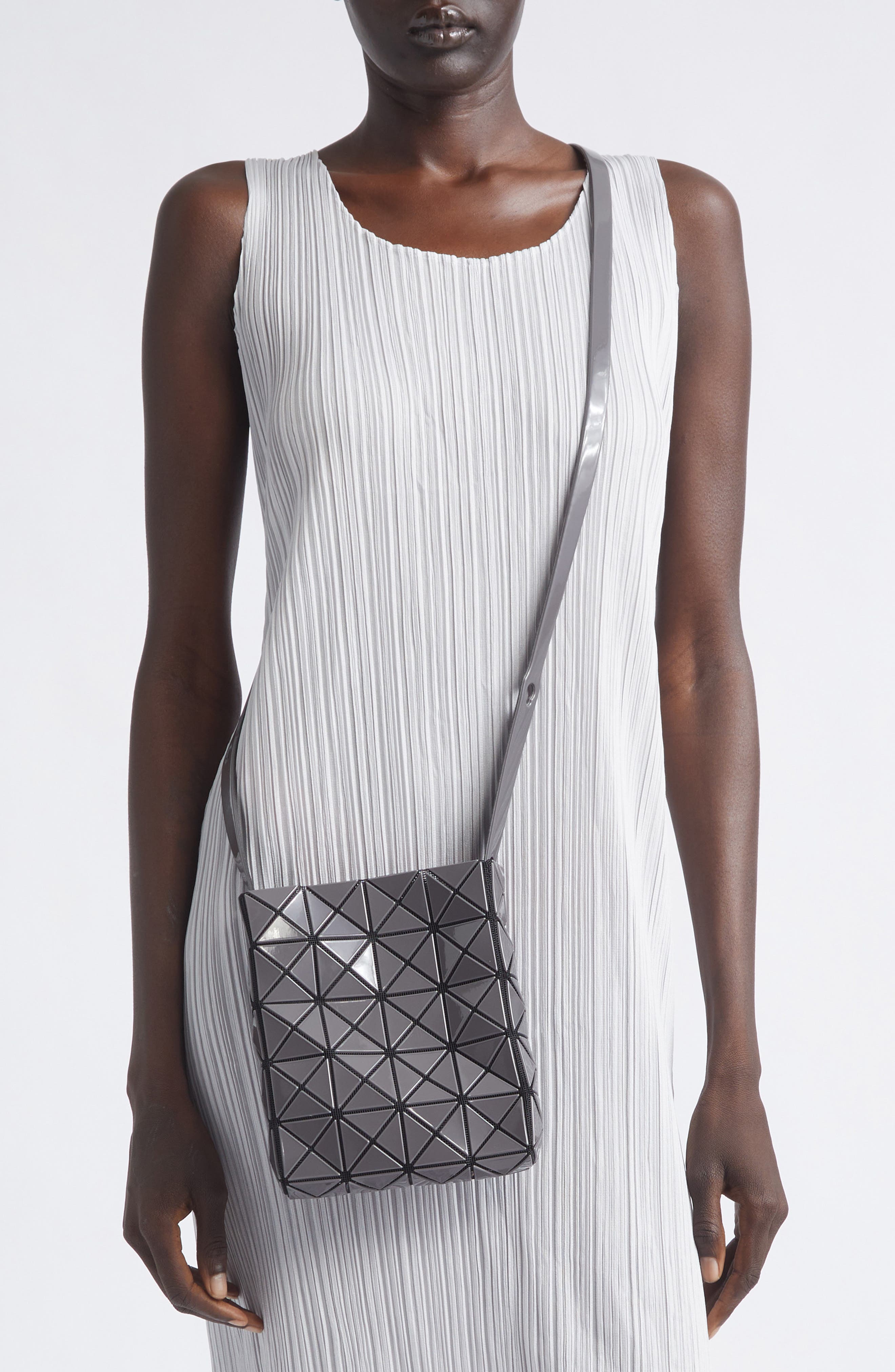 Prism Gloss Crossbody Bag, Alternate, color, CHARCOAL GRAY