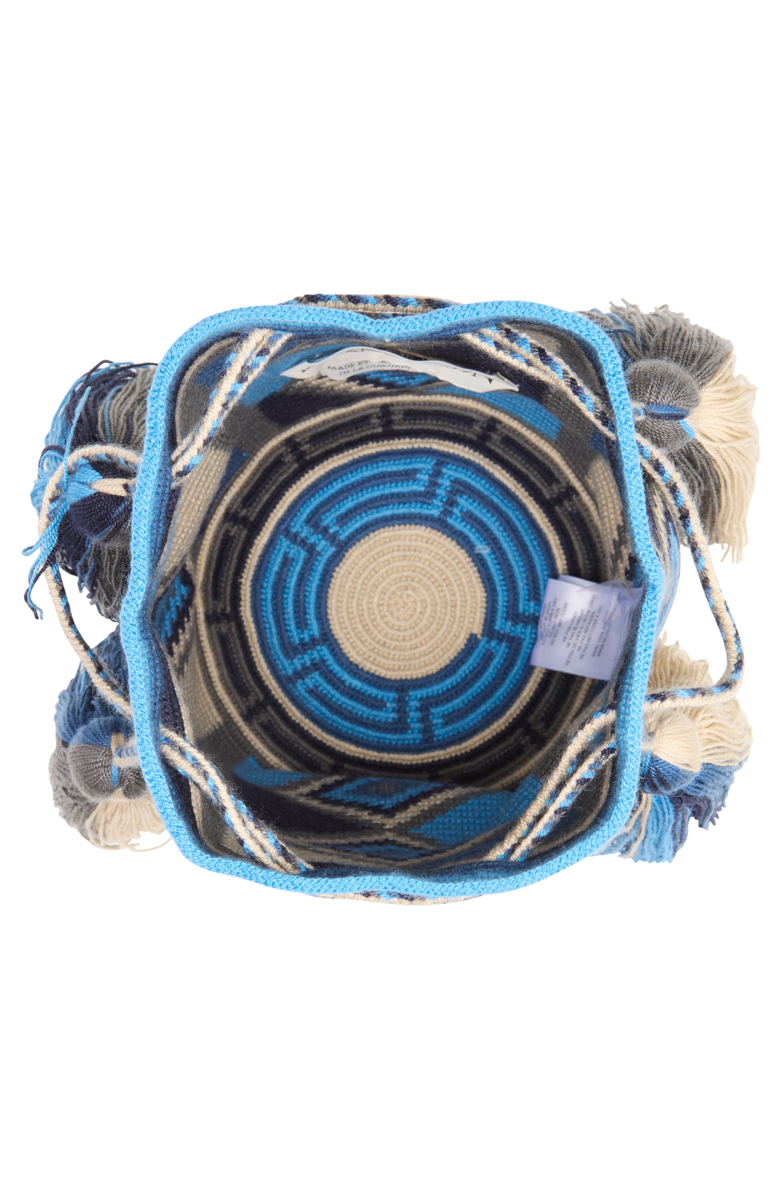 Wayuu Woven Pouch, Alternate, color, BLUE/ MULTI 899