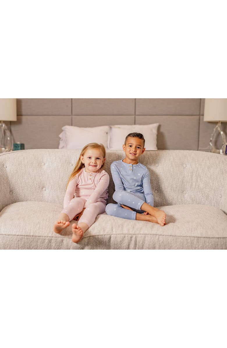 Pouf Girls Snowflake PJ, Alternate, color, Pink