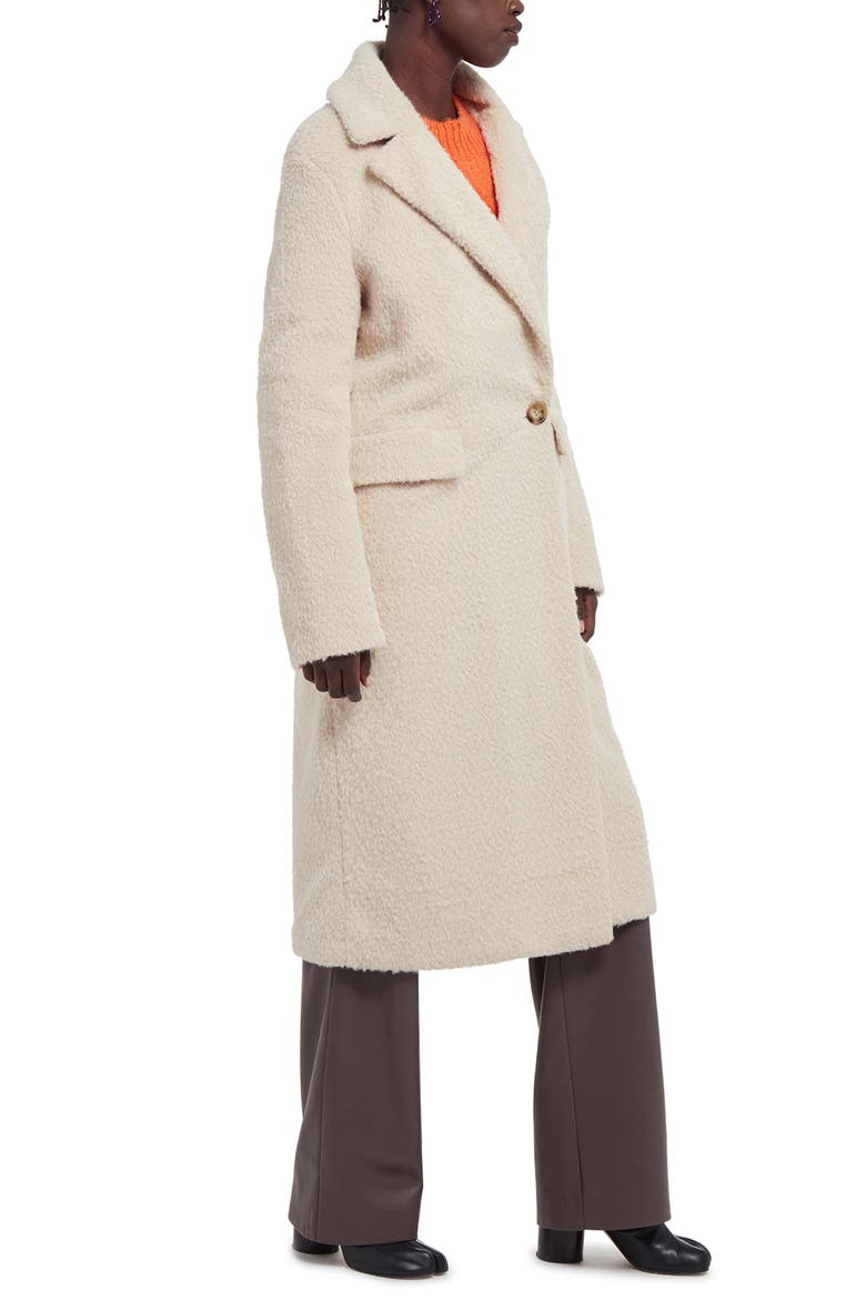 Romi Longline Faux Fur Coat, Alternate, color, LATTE