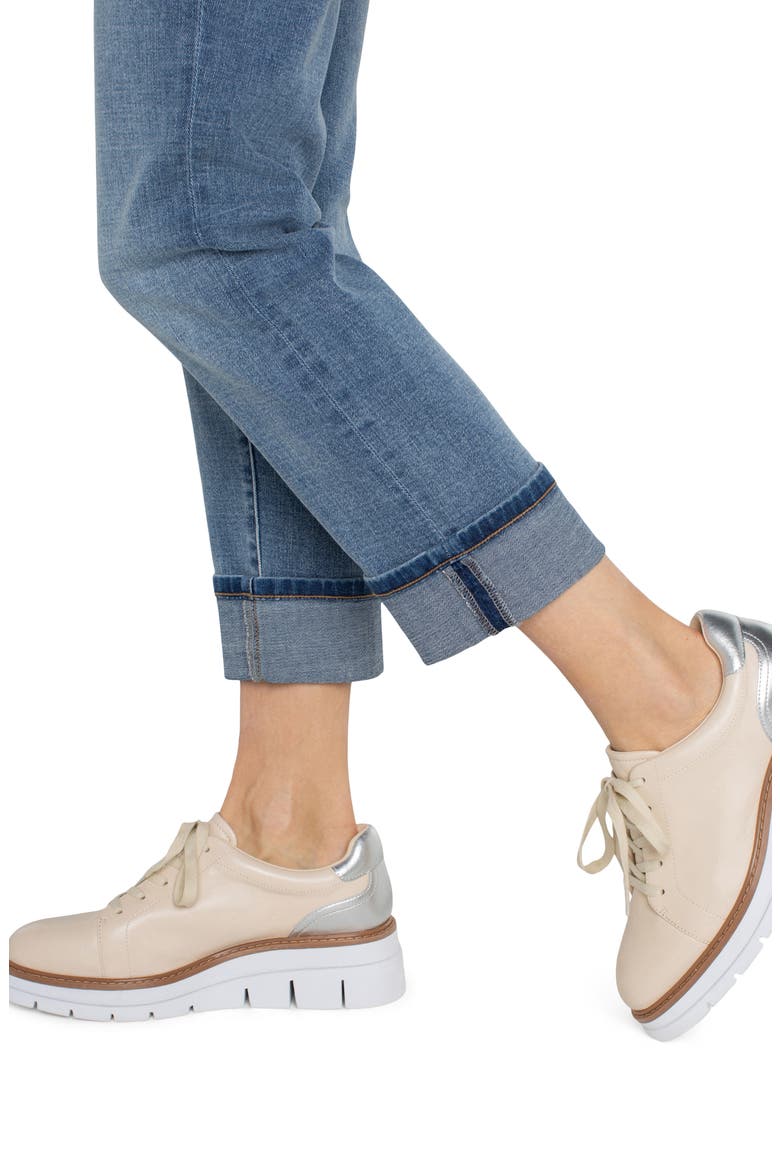 Marley High Waist Cuff Girlfriend Jeans, Alternate, color, VINELAND