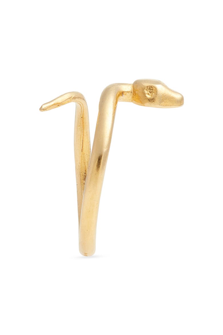 Thin Snake Knuckle Ring, Alternate, color, GOLD