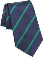 Ralph Lauren Purple Label Super Repp Stripe Silk Tie