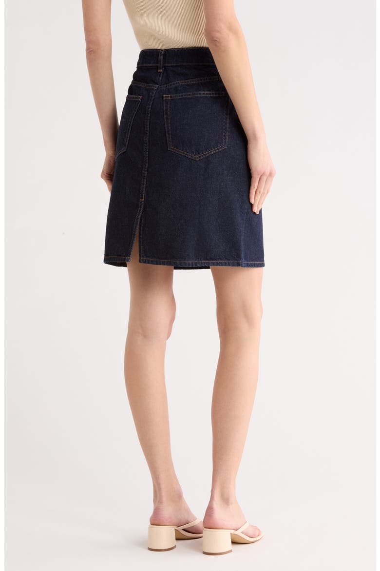 Mona Denim Skirt, Alternate, color, ONDINE