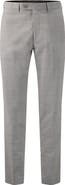 Victor Emmanuel Vince Flat Front Windowpane Check Stretch Dress Pants