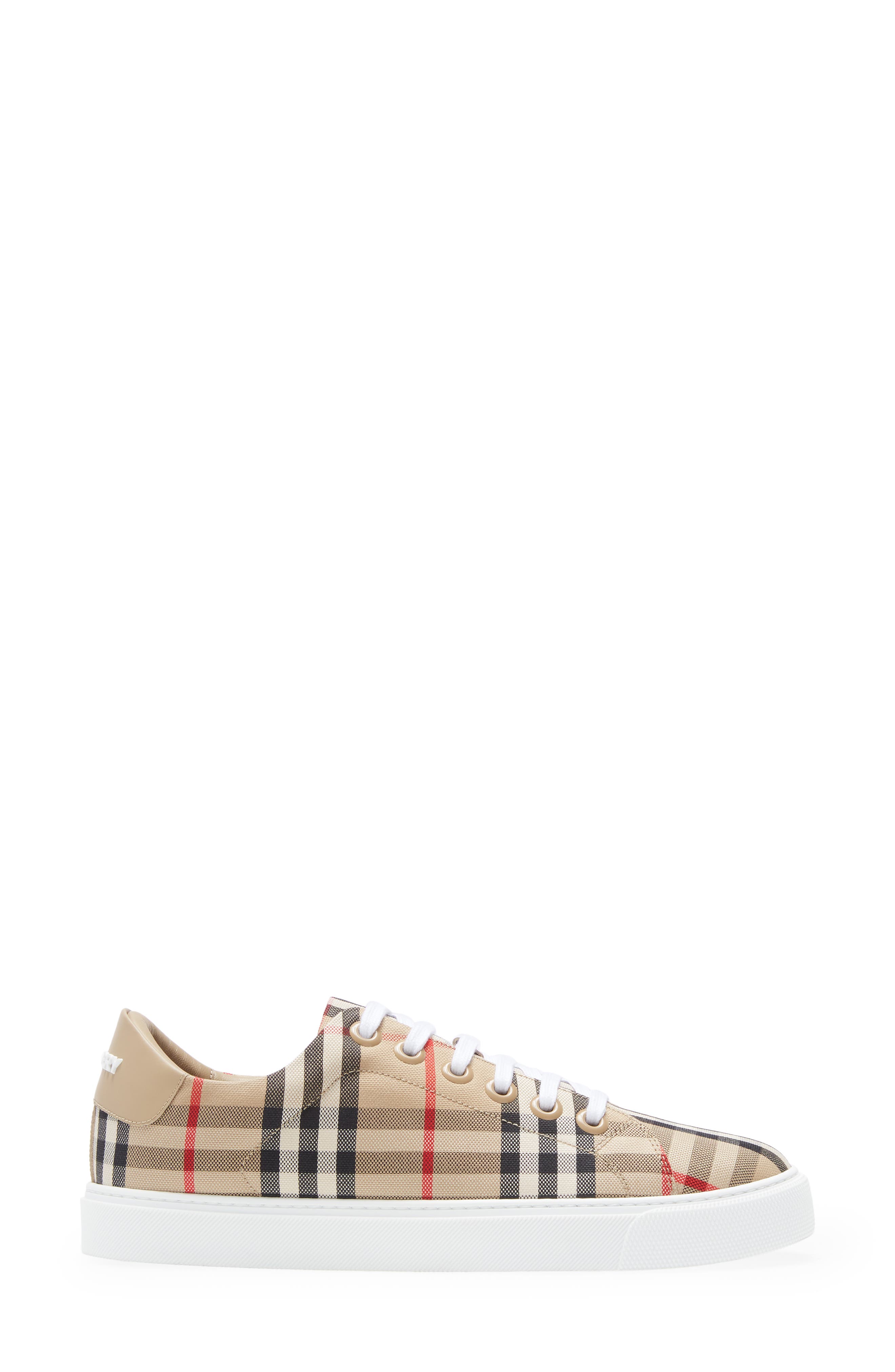 Burberry Albridge Vintage Check Low Top Sneaker, Alternate, color, Archive Beige