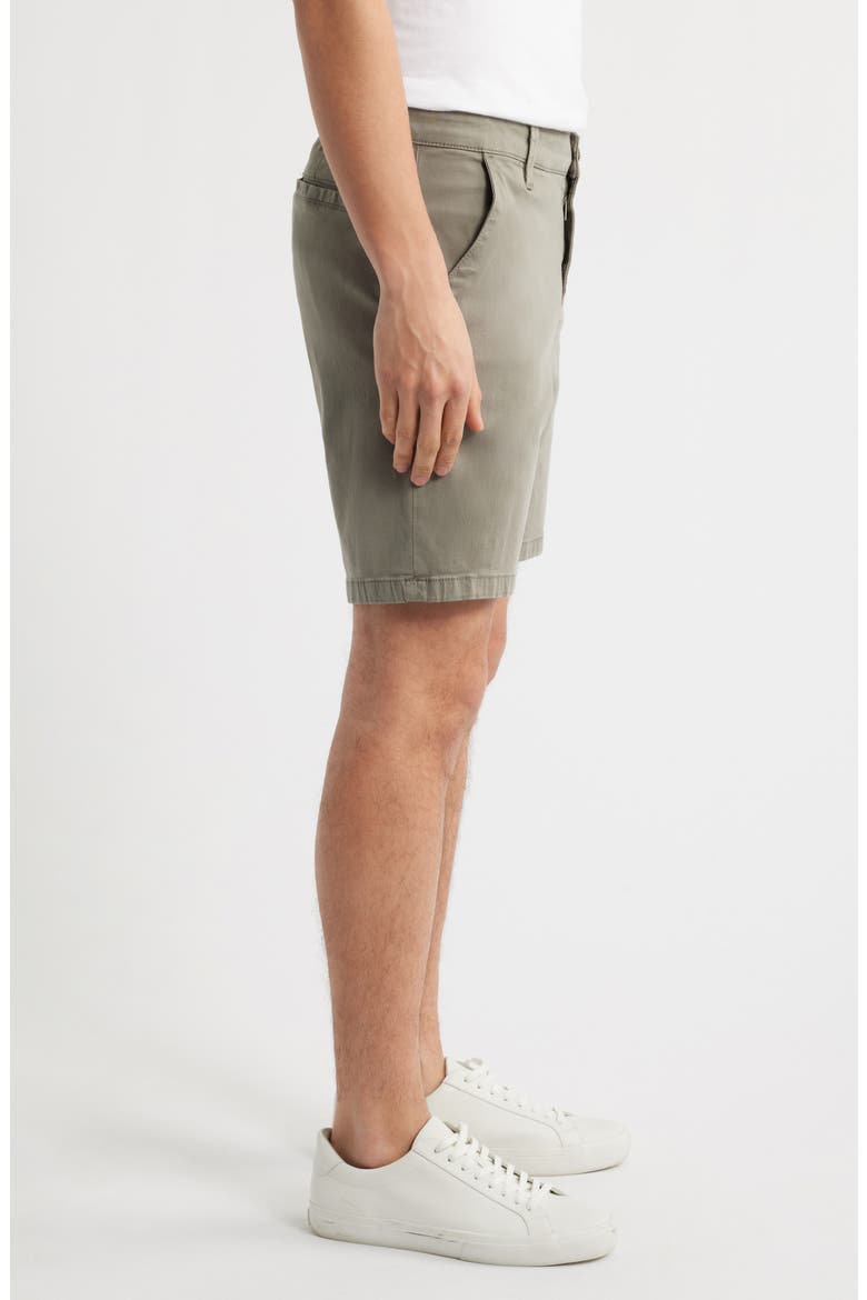 Arizona Slim Fit Flat Front Chino Shorts, Alternate, color, STORM TWILL