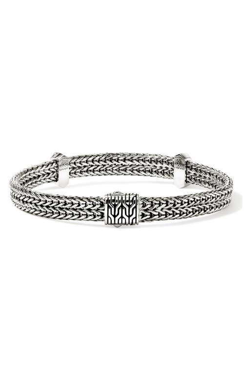 John Hardy Icon Link Diamond Station Bracelet In Silver