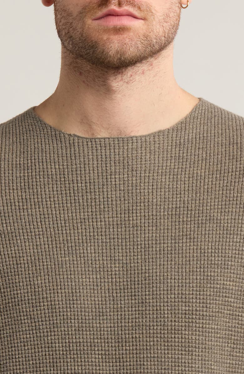 Fear of God Essentials Oversize Waffle Crewneck Sweater, Alternate, color,