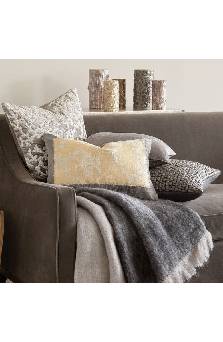 Michael Aram Distressed Metallic Accent Pillow, Alternate, color, 